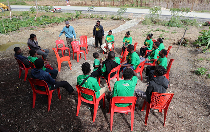 Participants at Sekolah Kampung Merdesa (SEKAM) at Udohotma Station